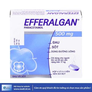 Efferalgan 500mg - Giảm đau, hạ sốt (H/16v) | France